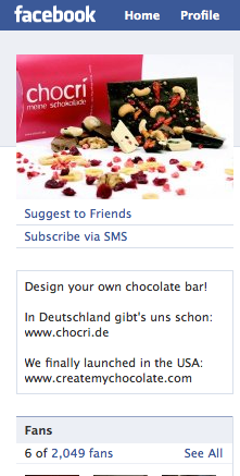 chocri has 2000 Facebook Fans