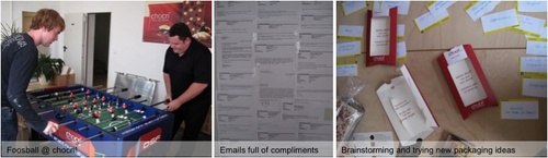 Foosball, Compliments and Packaging Brainstorming